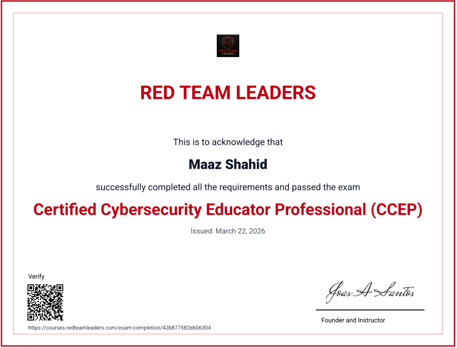CCEP Certificate