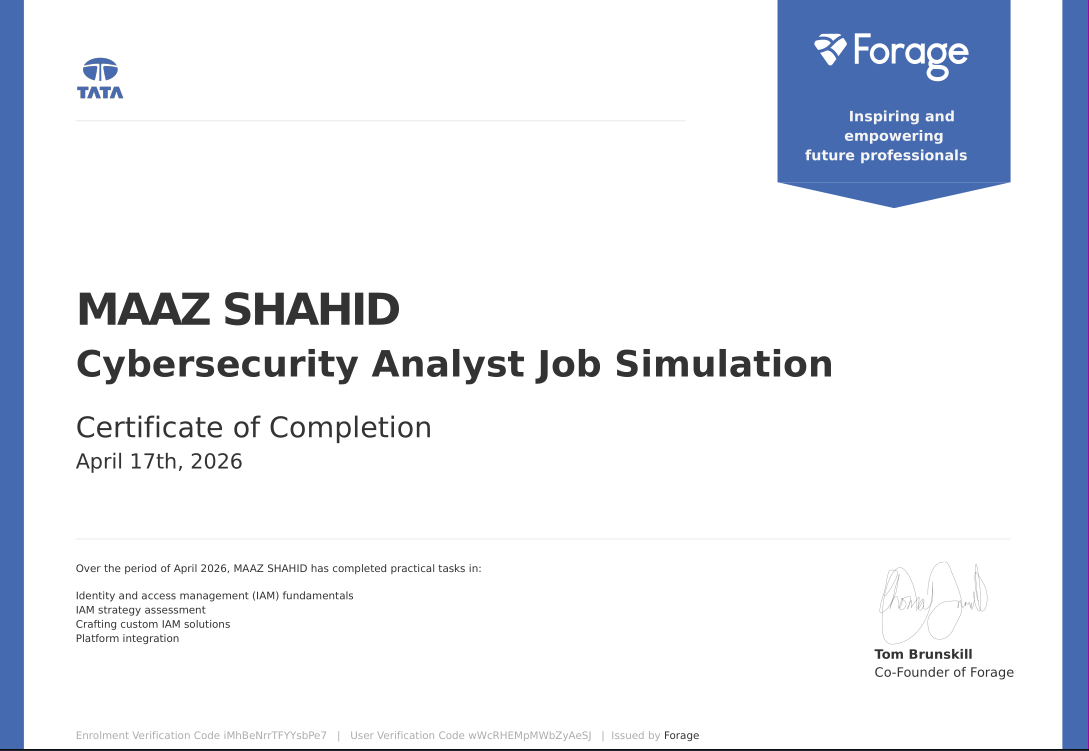 Cyber Security Analyst Simulation